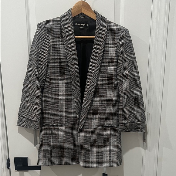 Blank NYC Jackets & Blazers - New! Blank NYC‎ Women's Black and White Plaid Blazer Size XS